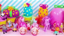 MLP Peppa pig Barbie Cars 2 Play doh egg Kinder surprise eggs
