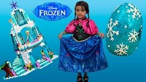 Frozen Toys Video – Elsa & Anna Toys Giant Frozen Play Doh Surprise Egg   Lego Castle  