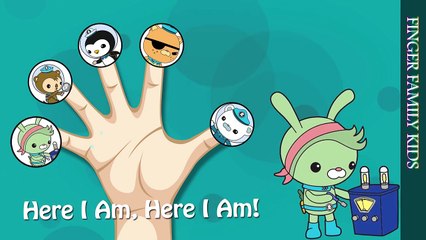 Finger Family Song Octonauts Captain Barnacles Kwazii Peso Shellington Tweak Nursery Rhyme