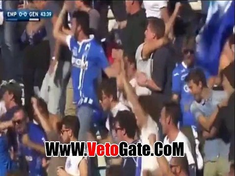 امبولى يتقدم بهدف بشباك جنوى بالشوط الاول