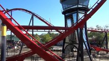 X Flight POV *REAL* Six Flags Great America 2012 Roller Coaster Front Seat On Ride HD
