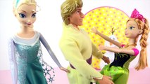 Frozen Anna and Kristoff DANCE! Elsa and Olaf unbox Disney Frozen Dolls Parody Arendelle P