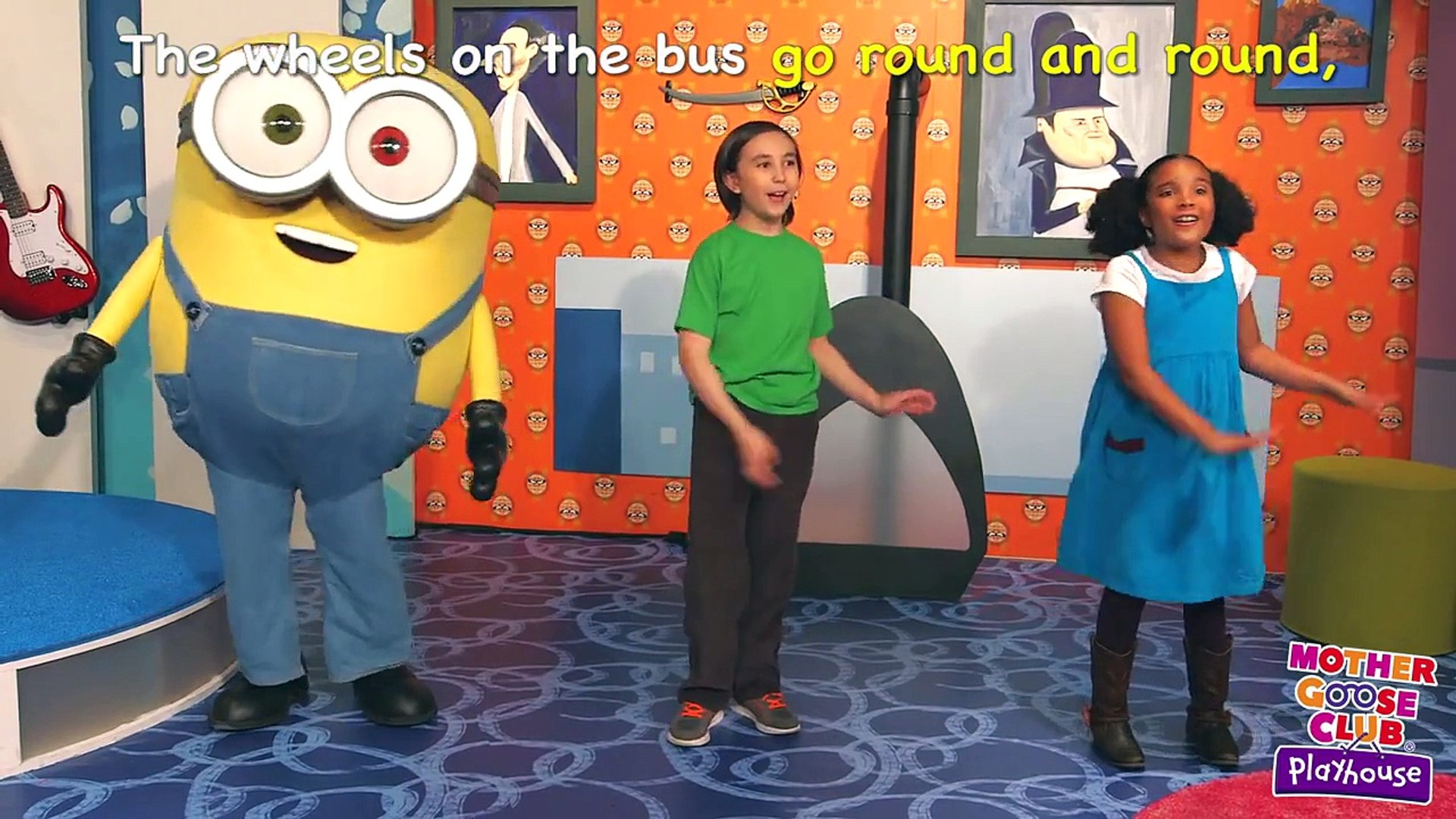 The Wheels on the Bus Featuring Minions! | Mother Goose Club Playhouse Kids  Video - Dailymotion Video