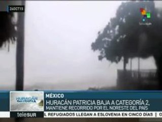 México: huracán Patricia se degrada a categoría 2