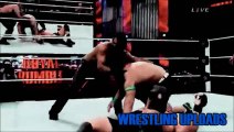 Brock Lesnar Vs Seth Rollins Vs John Cena Royal Rumble 2015 Highlights