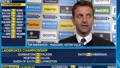 Tim Sherwood says he won't get sacked