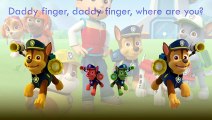 Paw Patrol Finger Family Song Daddy Finger Nursery Rhymes Chase Marshall Rocky Skye Zuma F