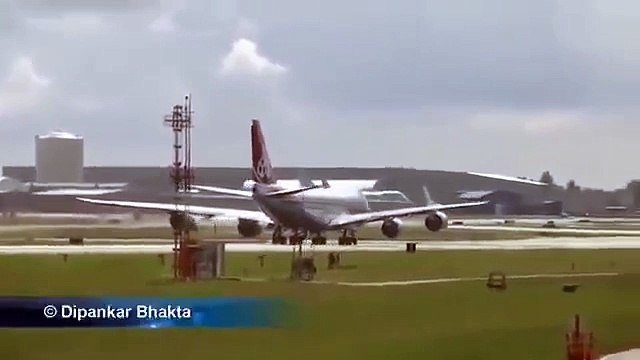 Plane Almost Crashes After Running Into Strong Winds During Takeoff