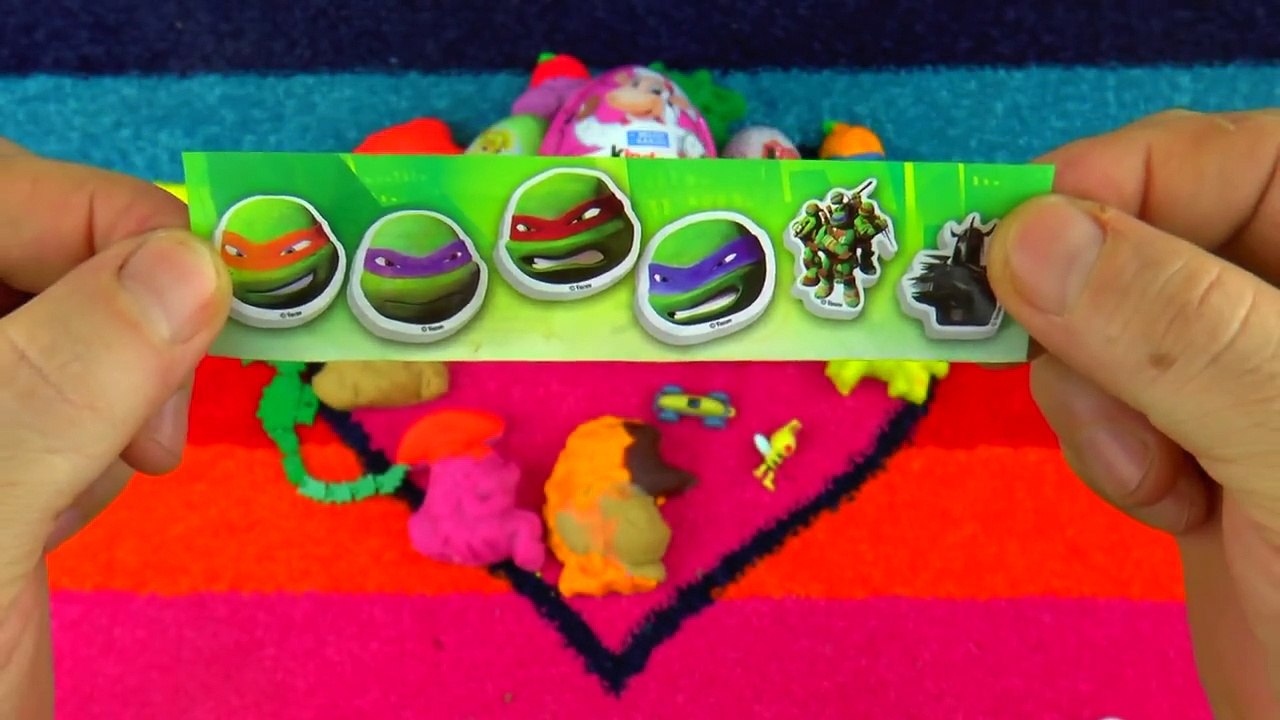Maxi kinder Surprise Playdoh Teenage Mutant Ninja Turtles Winnie The Pooh The Lion King