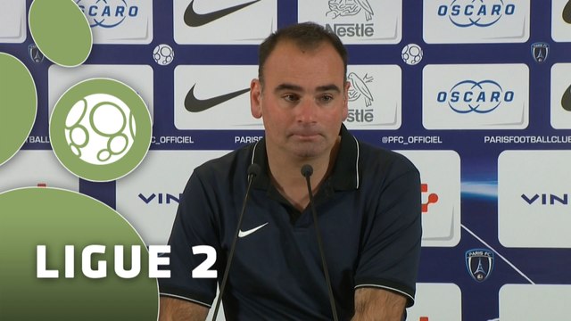 Conférence de presse Paris FC - Chamois Niortais (1-1) : Denis RENAUD (PFC) - Régis BROUARD (CNFC) - 2015/2016