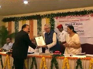 Gandhinagar Red Cross Society Annual meeting with Governor Kohli