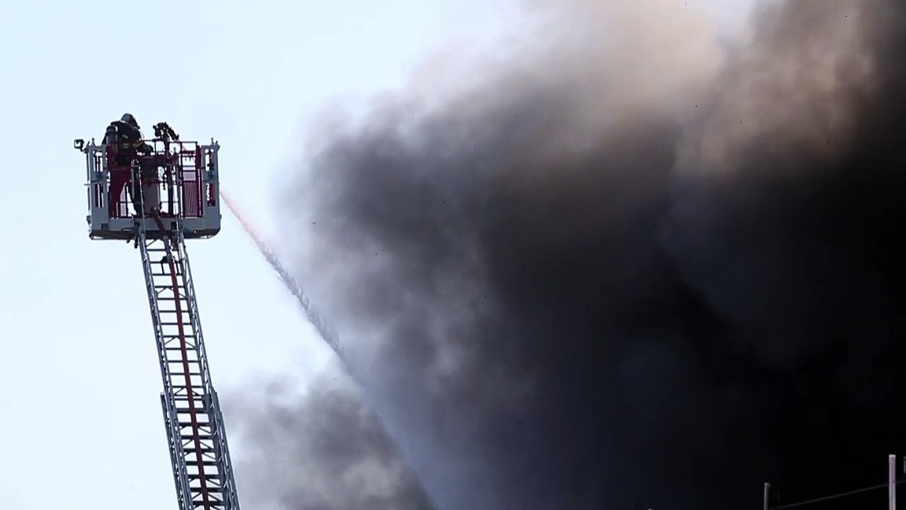 Violent incendie chez Chauffamat à Tourcoing