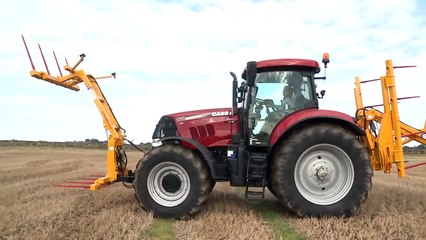 Awesome!!! Case IH Bales Moving and Stacking