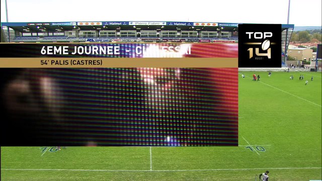 Castres-Grenoble: 23-31 - Essai Geoffrey Palis (CAS) - J6 - Saison 2015/2016