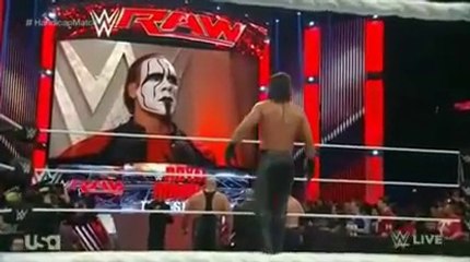 WWE RAW Debut - Sting's Says Brock Lesnar Destroys The Authority - HQ Video