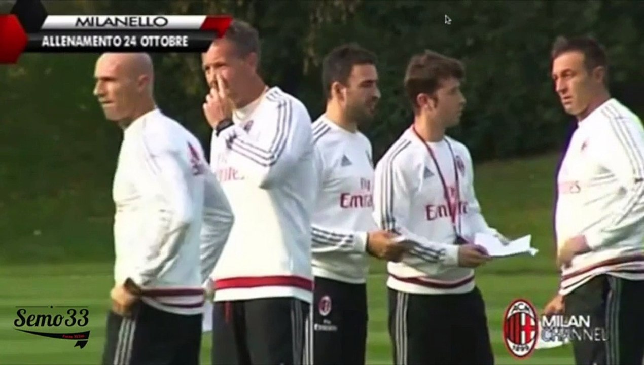Milan training session 24.10.2015