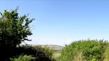 Fatal Crash - ACTUAL FOOTAGE - Hawker Hunter plane Crashes into A27 West Sussex and Explod