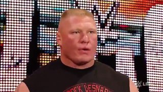 Brock Lesnar confronts The Undertaker before Hell in a Cell- Raw, October 19, 2015
