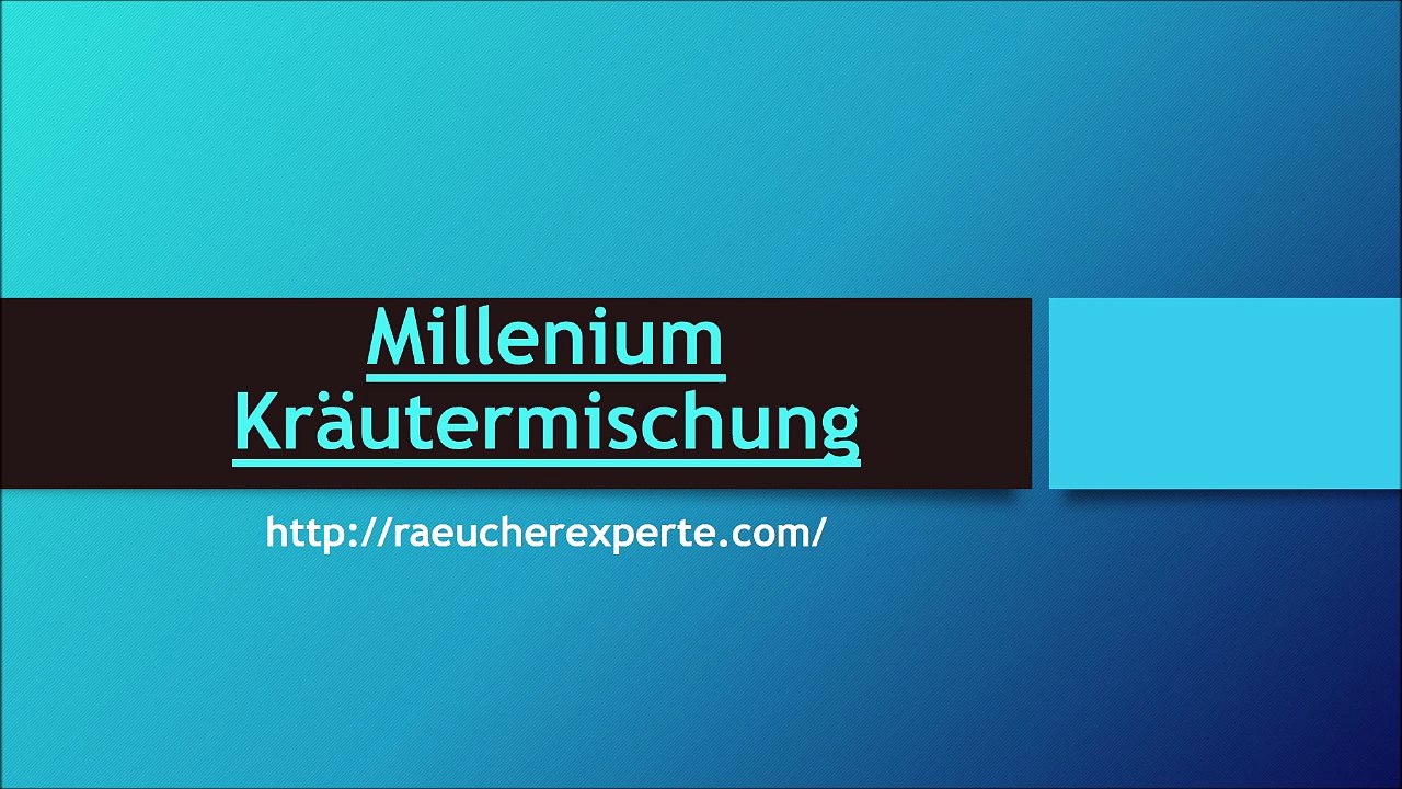 Millenium Kräutermischung Bestellen
