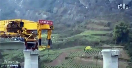 Amazing Video of Construction of Bridge in China