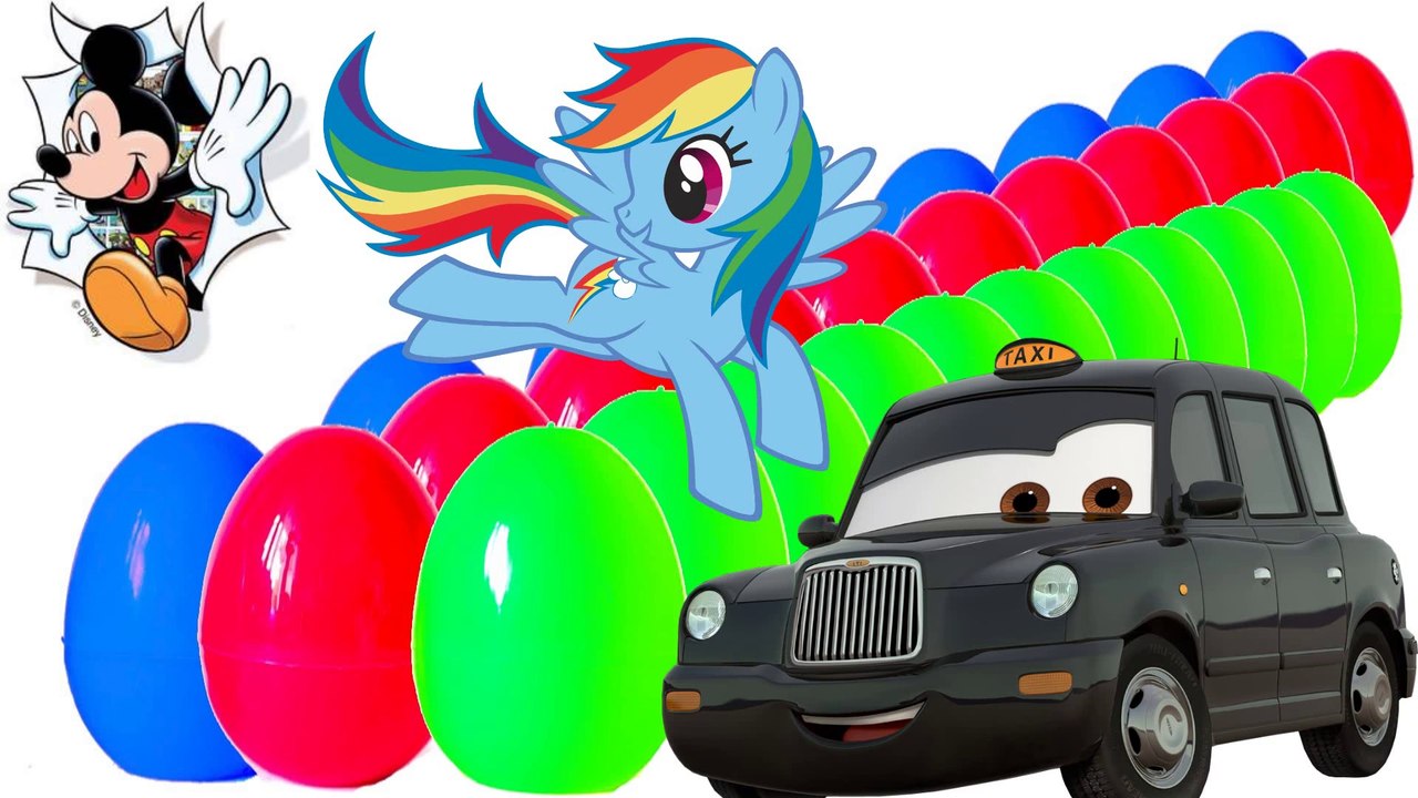 20 Kinder Surprise Eggs Mickey Mouse Disney Pixar Cars Despicable Me My Little Pony Hello Kitty Minions