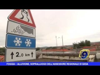 FOGGIA | Alluvione, sopralluogo assessore regionale Di Gioia