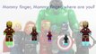 LEGO Avengers Finger Family Song Daddy Finger Nursery Rhymes Black Widow Thor Ironman Hulk