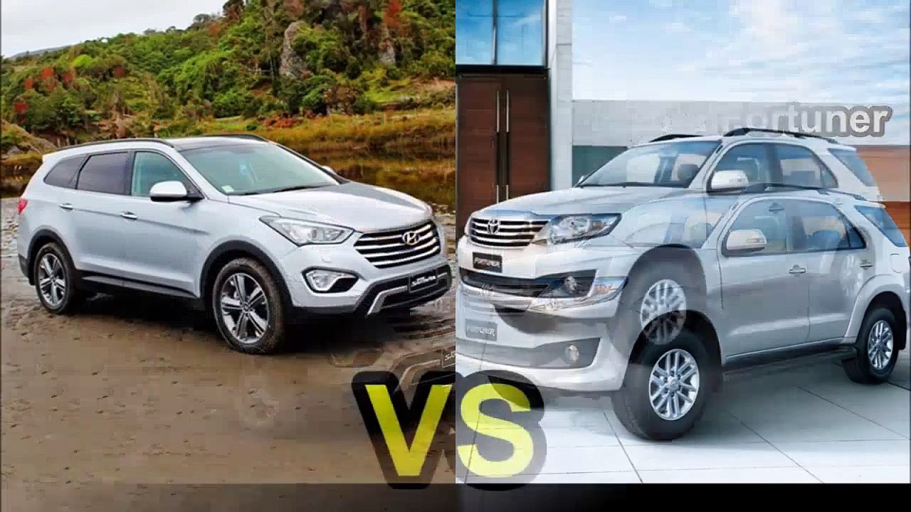 2015 Toyota Fortuner Vs 2015 Hyundai Grand Santa FE - CAR VS CAR DESIGN!