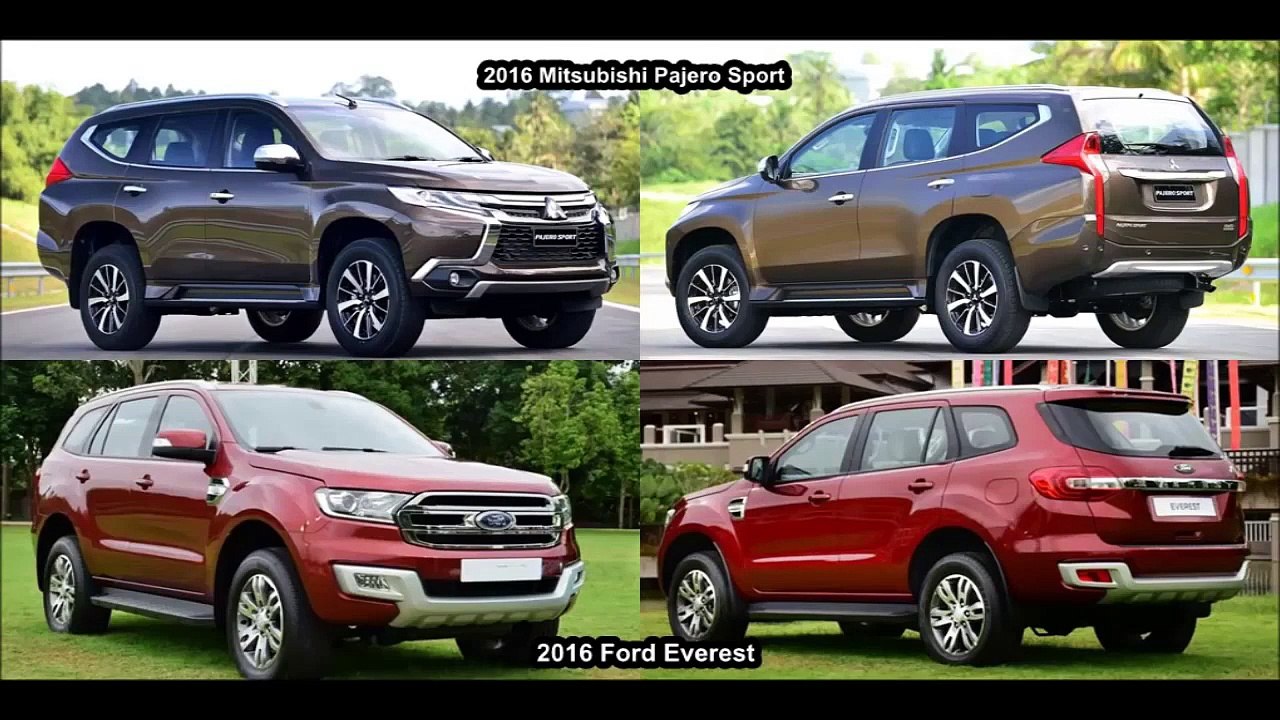 2016 Ford Everest VS 2016 Mitsubishi Pajero Sport - CAR VS CAR DESIGN
