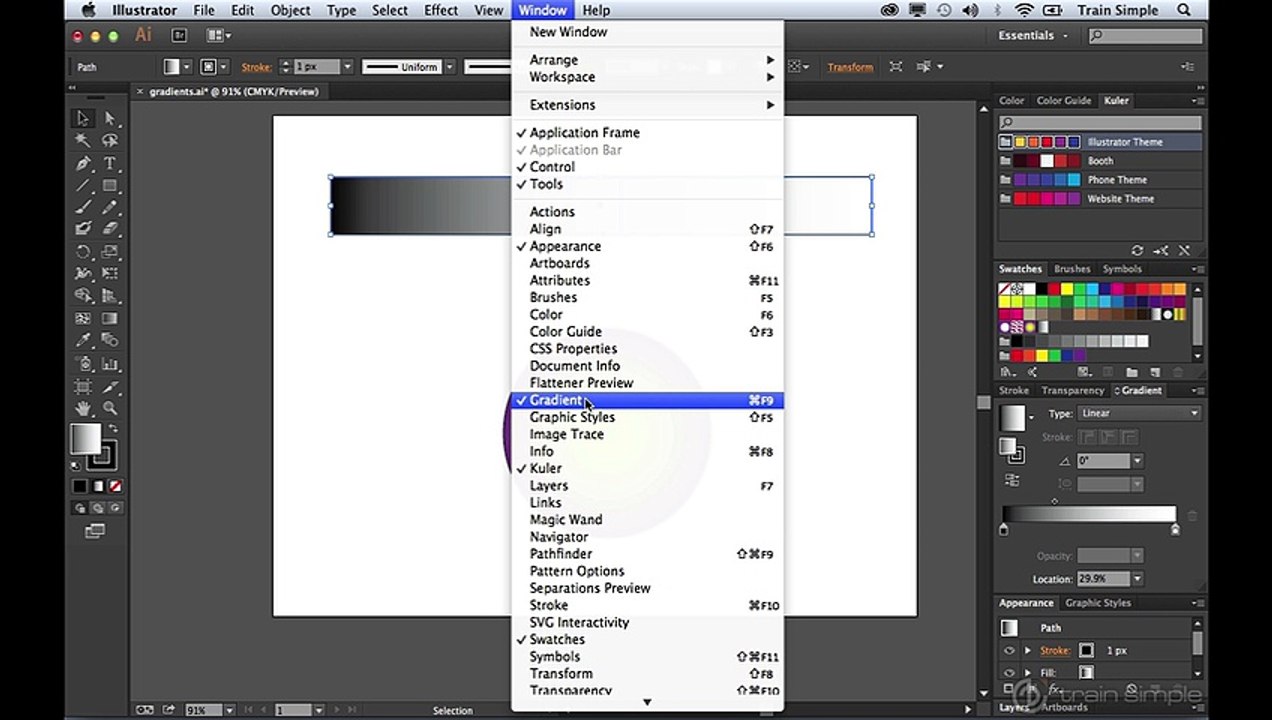 Create gradients _ Learn Illustrator CC _ Adobe TV