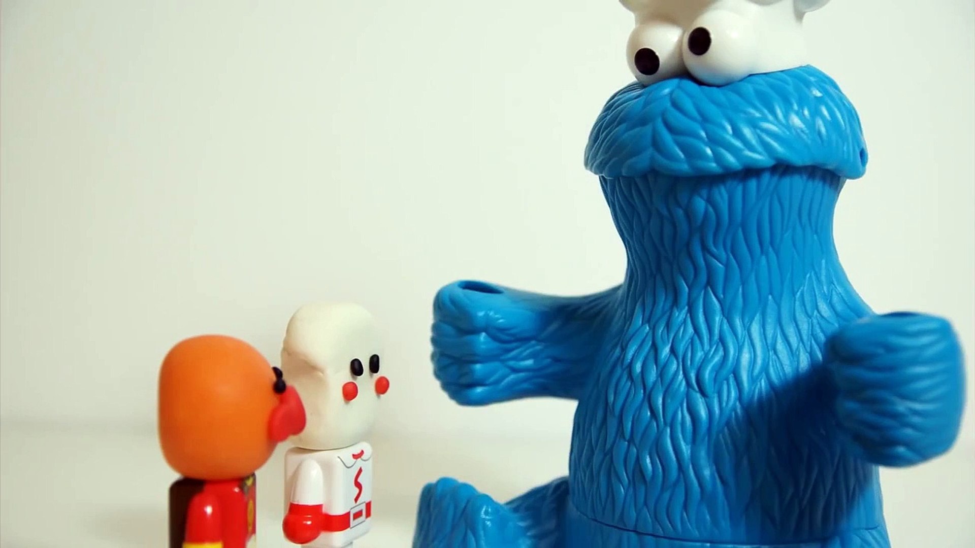 アンパンマン とplay Doh Cookie Monster アンパンマンねんどでアニメ Dailymotion Video