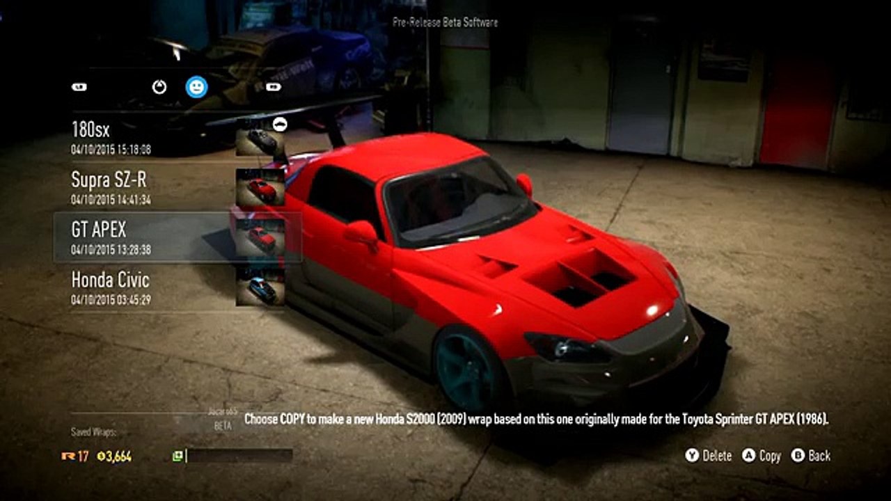 NEED FOR SPEED 2015 Honda s2000 Bodykit Customization  Tuning Drift HD PS4XBOX ONE PC_3