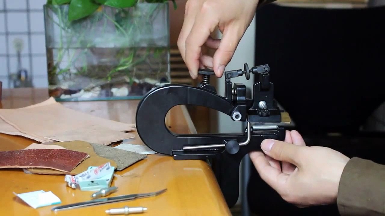 Leather paring machine