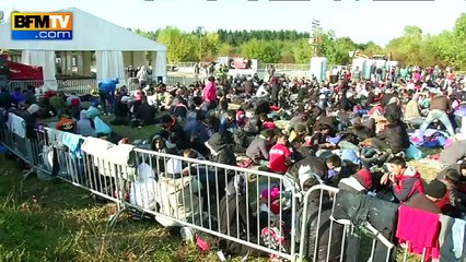 Reportage dans un camp de migrants en Slovénie
