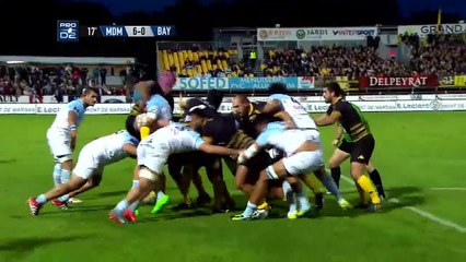 PRO D2 - Résumé Mont de Marsan-Bayonne: 38-15 - J6 - Saison 2015/2016
