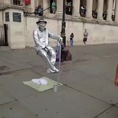 Man is riding on air