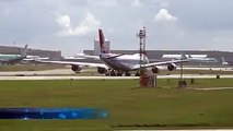 Plane runs into extreme wind shear during takeoff - must have been terrifying for everyone onboard!