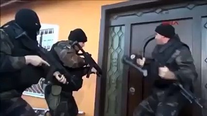 Swat team's breaching technique needs a little work