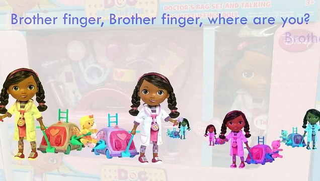 Doc McStuffins 2 Finger Family Song Daddy Finger Nursery Rhymes Nurse Skate Car Sheeps Ful
