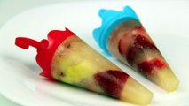 FRUITY POPSICLES Healthy Ice block lolly for kids to make icy pole pop how to