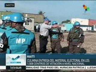 Haití: entrega de material electoral se realiza con normalidad
