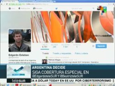 Siga las elecciones en Argentina a través de teleSUR