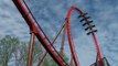 Thunderbird Roller Coaster POV Holiday World Launched B&M Wing Coaster 2015