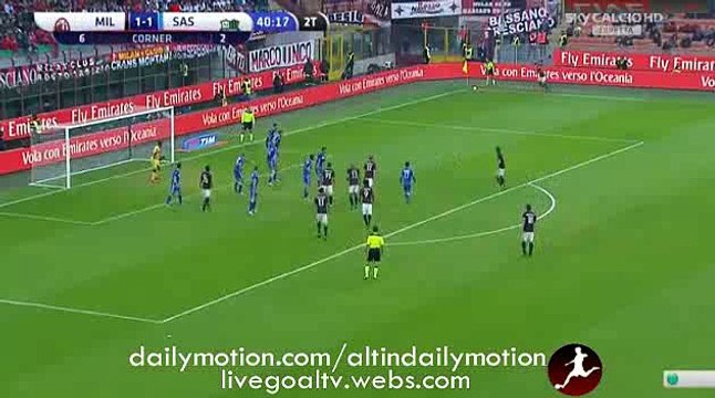 Luis Adriano Amazing Goal - Milan 2-1 Sassuolo - Serie A - 25.10.2015