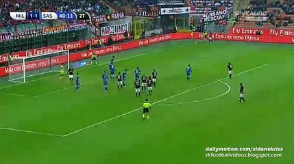 Luiz Adriano 2:1 - Milan v. Sassuolo 25.10.2015 HD