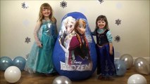 DISNEY FROZEN Videos SUPER GIANT Surprise Egg The Worlds Biggest Ever Elsa Anna Dolls Let