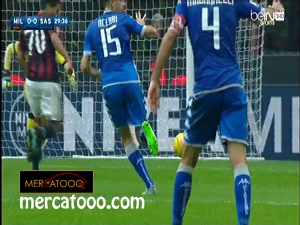 اهداف مباراة - ميلان 2-1 ساسولو