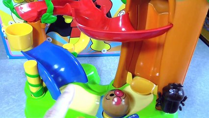 Anpanman elevator Toy アンパンマン おもちゃ エレベーターでのぼってコロコロ