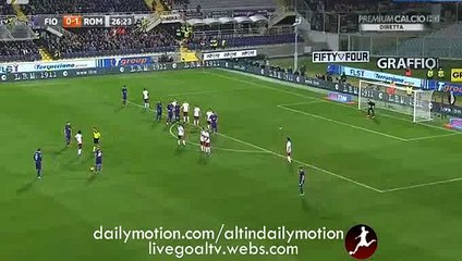 Josip Ilicic Fantastic Shot Chance - Fiorentina vs Roma - Serie A - 25.10.2015