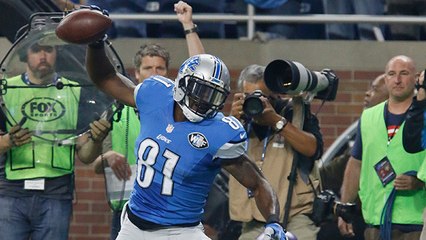 Lions Matthew Stafford hits Calvin Johnson for 1-yard TD